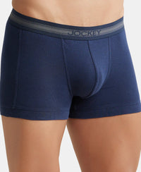 Super Combed Cotton Rib Solid Trunk with StayFresh Treatment - Deep Navy (Pack of 2)