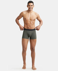 Super Combed Cotton Rib Solid Trunk with StayFresh Treatment - Deep Olive-5