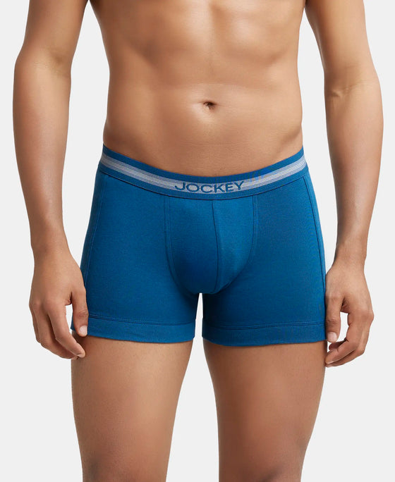 Super Combed Cotton Rib Solid Trunk with StayFresh Treatment - Poseidon-1