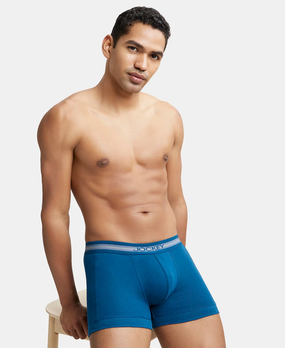 Super Combed Cotton Rib Solid Trunk with StayFresh Treatment - Poseidon-5