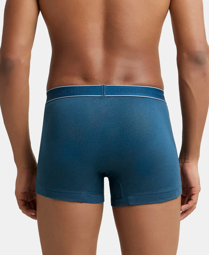 Super Combed Cotton Rib Solid Trunk with StayFresh Treatment - Reflecting Pond-4