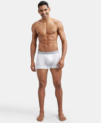 Super Combed Cotton Rib Solid Trunk with StayFresh Treatment - White-4
