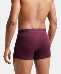 Super Combed Cotton Rib Solid Trunk with StayFresh Treatment - Wine Tasting-4