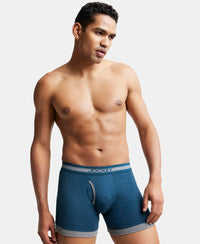 Super Combed Cotton Rib Solid Boxer Brief with StayFresh Treatment - Reflecting Pond & Mid Grey Mel-5