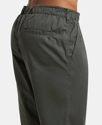 Super Combed Mercerised Cotton Woven Straight Fit Shorts with Side Pockets - Forest Green-7