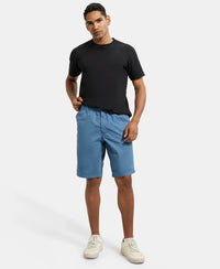 Super Combed Mercerised Cotton Woven Straight Fit Shorts with Side Pockets - Stellar-4