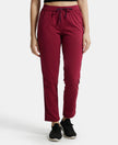 Super Combed Cotton Rich Relaxed Fit Trackpants With Contrast Side Piping and Pockets - Rose Petal-1