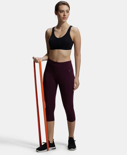 Wirefree Non Padded Super Combed Cotton Elastane Full Coverage Slip-On Active Bra with Wider Straps and Moisture Move Treatment - Black-6