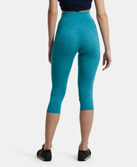 Super Combed Cotton Elastane Slim Fit Capri with Ultrasoft Waistband - Biscaybay Marl-3