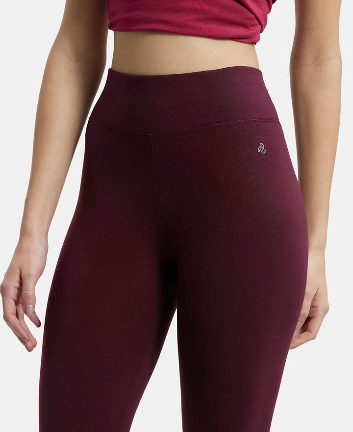 Super Combed Cotton Elastane Slim Fit Capri with Ultrasoft Waistband - Wine Tasting & Biscay bay-6