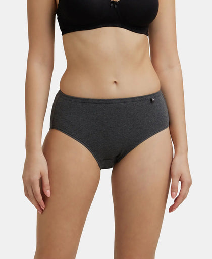High Coverage Super Combed Cotton Hipster With Concealed Waistband and StayFresh Treatment - Dark Assorted-3