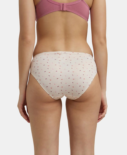 Medium Coverage Super Combed Cotton Bikini With Concealed Waistband and StayFresh Treatment - Assorted-8