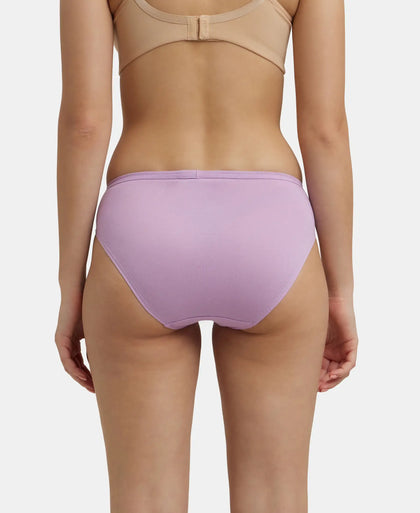 Medium Coverage Super Combed Cotton Bikini With Concealed Waistband and StayFresh Treatment - Assorted-9