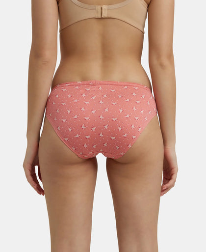Medium Coverage Super Combed Cotton Bikini With Concealed Waistband and StayFresh Treatment - Assorted-10