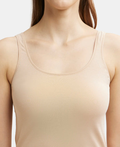 Super Combed Cotton Kurta Slip with Side Slits and StayFresh Treatment - Light Skin-8