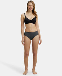 High Coverage Super Combed Cotton Hipster With Ultrasoft Exposed Waistband and StayFresh Treatment - Dark Assorted-6