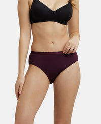 High Coverage Super Combed Cotton Hipster With Ultrasoft Exposed Waistband and StayFresh Treatment - Dark Assorted-10