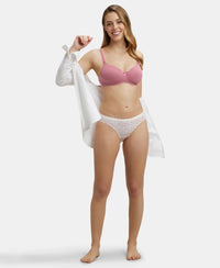 Medium Coverage Super Combed Cotton Bikini With Exposed Waistband and StayFresh Treatment - Light Prints-10