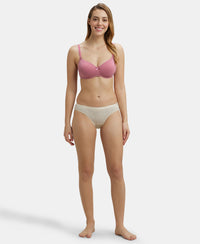 Medium Coverage Super Combed Cotton Bikini With Exposed Waistband and StayFresh Treatment - Light Assorted-9
