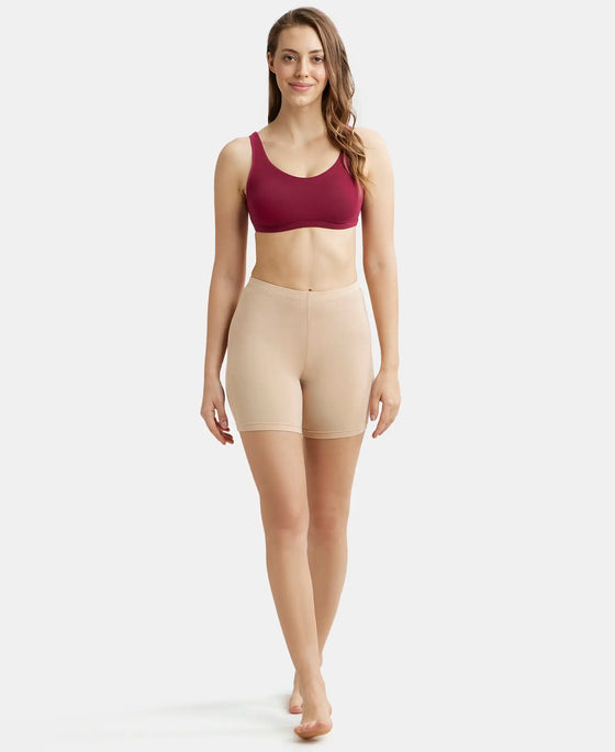 High Coverage Tencel Lyocell Elastane High Waist Hipster With Concealed Waistband and StayFresh Treatment - Minimal Grey-4