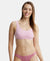 Super Combed Cotton Elastane Slip On Crop Top With StayFresh Treatment - Pink Lady Melange-1