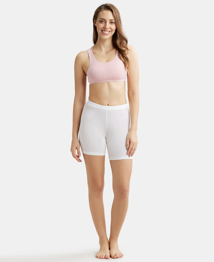 Super Combed Cotton Elastane Stretch Slip On Crop Top With StayFresh Treatment - Crush N Blush-4