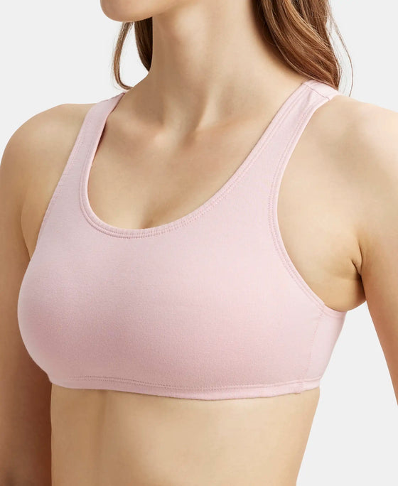 Super Combed Cotton Elastane Stretch Slip On Crop Top With StayFresh Treatment - Crush N Blush-6