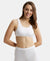 Super Combed Cotton Elastane Stretch Slip On Crop Top With StayFresh Treatment - White-1