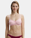 Wirefree Non Padded Super Combed Cotton Elastane Full Coverage Everyday Bra with Soft Adjustable Straps - Candy Pink-1