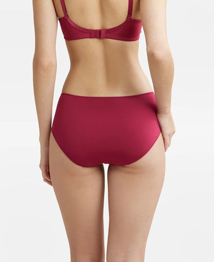 High Coverage Micro Modal Elastane Hipster With Ultrasoft Concealed Waistband - Anemone-3