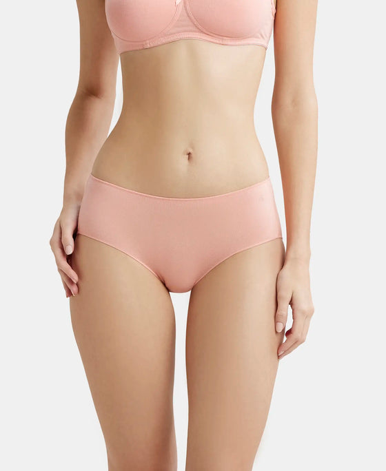 High Coverage Micro Modal Elastane Hipster With Ultrasoft Concealed Waistband - Assorted (Pack of 2)-2