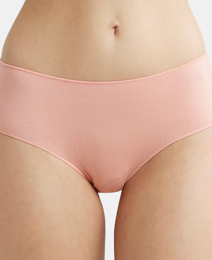 High Coverage Micro Modal Elastane Hipster With Ultrasoft Concealed Waistband - Assorted (Pack of 2)-8