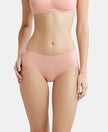 High Coverage Micro Modal Elastane Hipster With Ultrasoft Concealed Waistband - Candlelight Peach-1