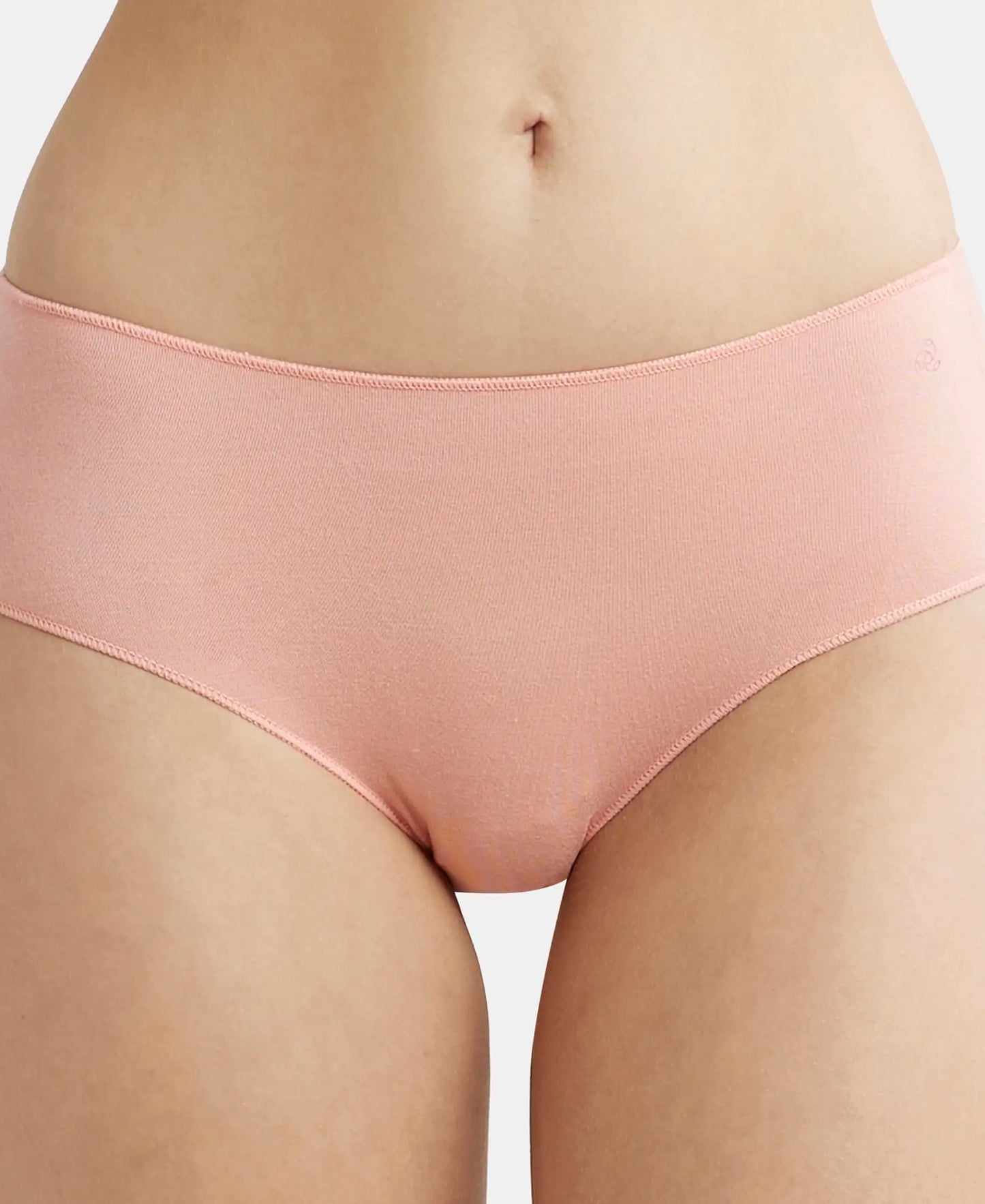 High Coverage Micro Modal Elastane Hipster With Ultrasoft Concealed Waistband - Candlelight Peach-7