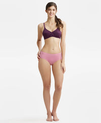 High Coverage Micro Modal Elastane Hipster With Ultrasoft Concealed Waistband - Cashmere Rose-4