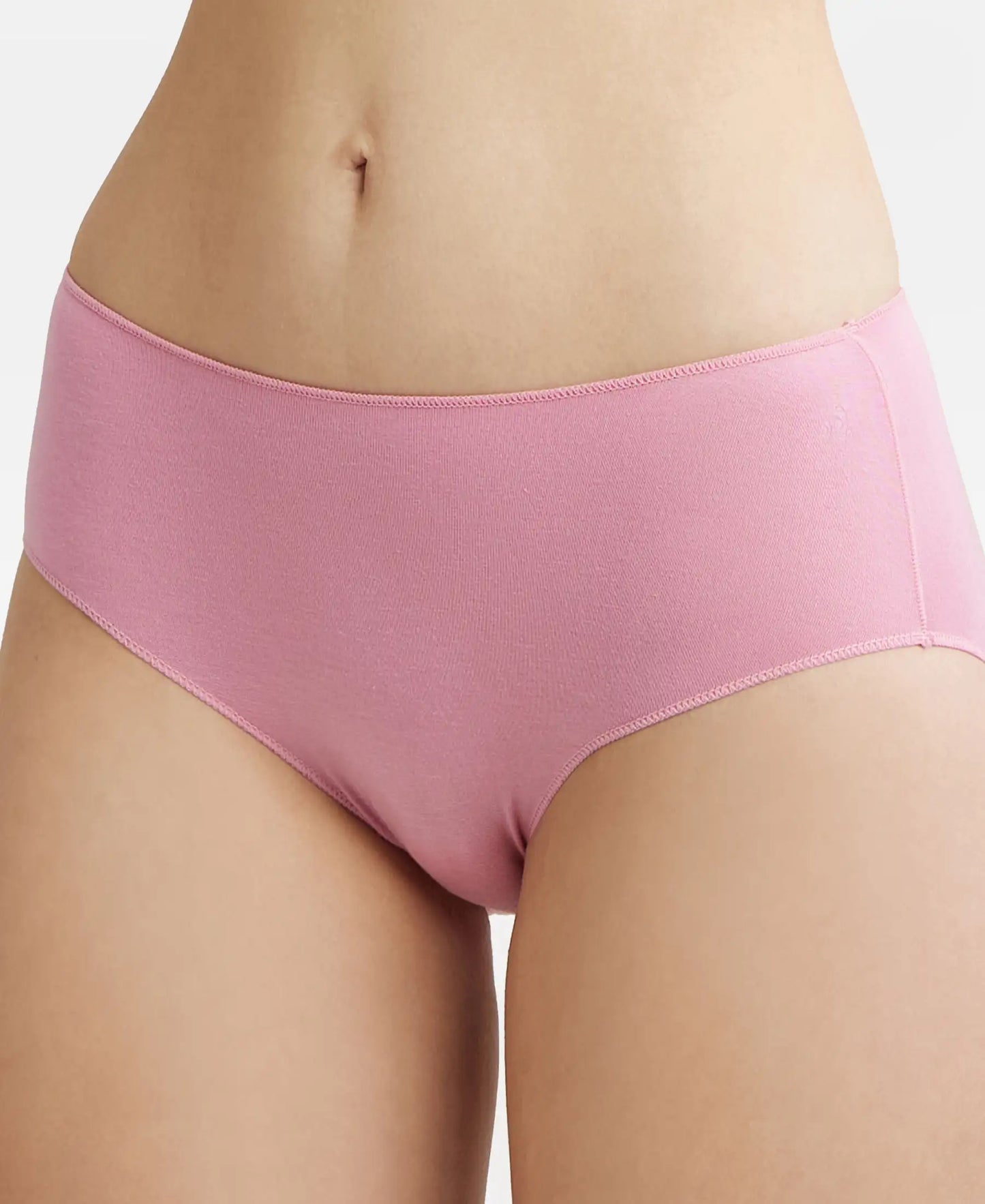 High Coverage Micro Modal Elastane Hipster With Ultrasoft Concealed Waistband - Cashmere Rose-7
