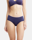 High Coverage Micro Modal Elastane Hipster With Ultrasoft Concealed Waistband - Classic Navy-1