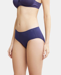 High Coverage Micro Modal Elastane Hipster With Ultrasoft Concealed Waistband - Classic Navy-2
