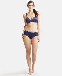 High Coverage Micro Modal Elastane Hipster With Ultrasoft Concealed Waistband - Classic Navy-4