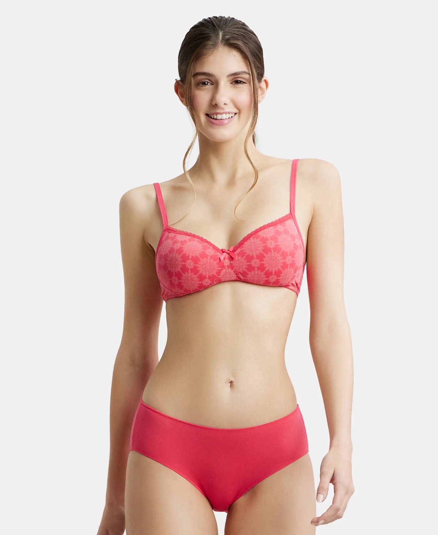 High Coverage Micro Modal Elastane Hipster With Ultrasoft Concealed Waistband - Ruby-5