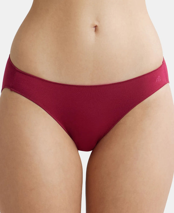Medium Coverage Micro Modal Elastane Bikini With Concealed Waistband and StayFresh Treatment - Anemone-6