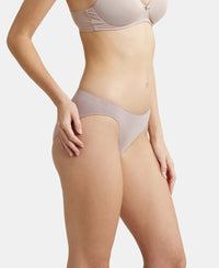Medium Coverage Micro Modal Elastane Bikini With Concealed Waistband and StayFresh Treatment - Mocha-2