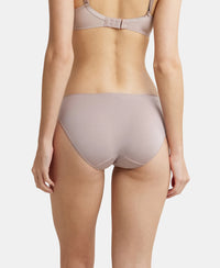 Medium Coverage Micro Modal Elastane Bikini With Concealed Waistband and StayFresh Treatment - Mocha-3