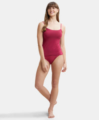 Micro Modal Elastane Stretch Camisole with Adjustable Straps and StayFresh Treatment - Anemone-4