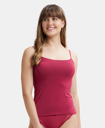 Micro Modal Elastane Stretch Camisole with Adjustable Straps and StayFresh Treatment - Anemone-5