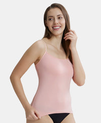 Micro Modal Elastane Stretch Camisole with Adjustable Straps and StayFresh Treatment - Candlelight Peach-2