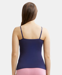 Micro Modal Elastane Stretch Camisole with Adjustable Straps and StayFresh Treatment - Classic Navy-3