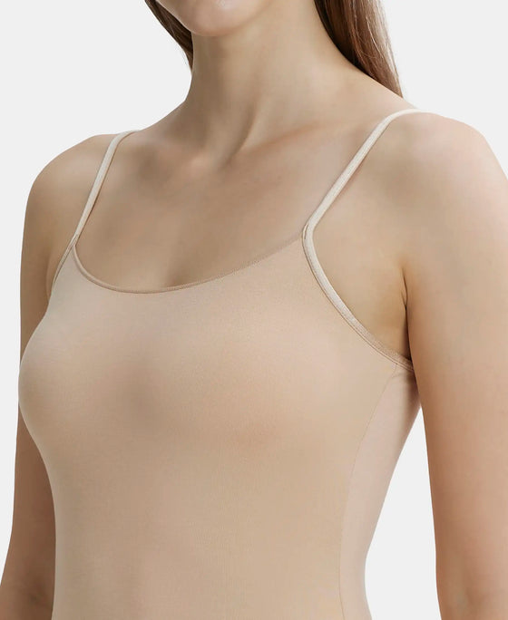 Micro Modal Elastane Stretch Camisole with Adjustable Straps and StayFresh Treatment - Light Skin-7