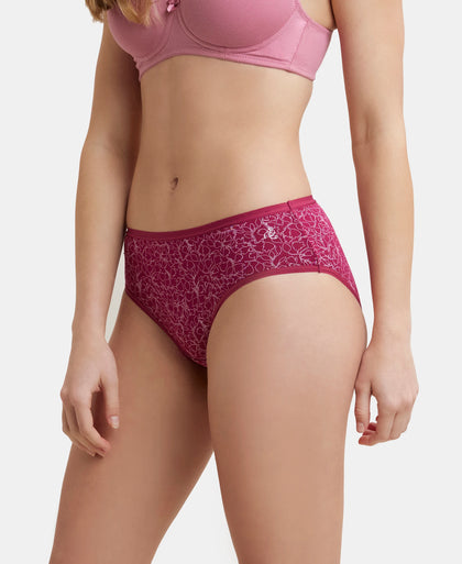 High Coverage Micro Modal Elastane Stretch Hipster With Ultrasoft Exposed Waistband - Assorted-2