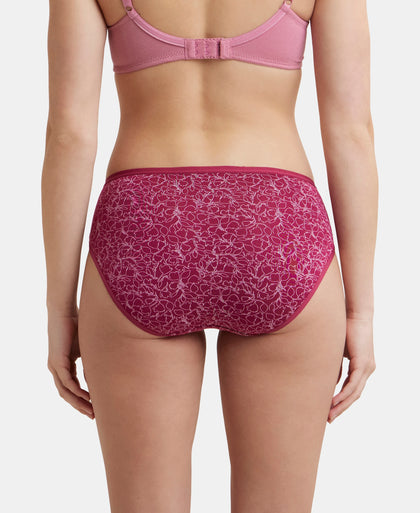 High Coverage Micro Modal Elastane Stretch Hipster With Ultrasoft Exposed Waistband - Assorted-3